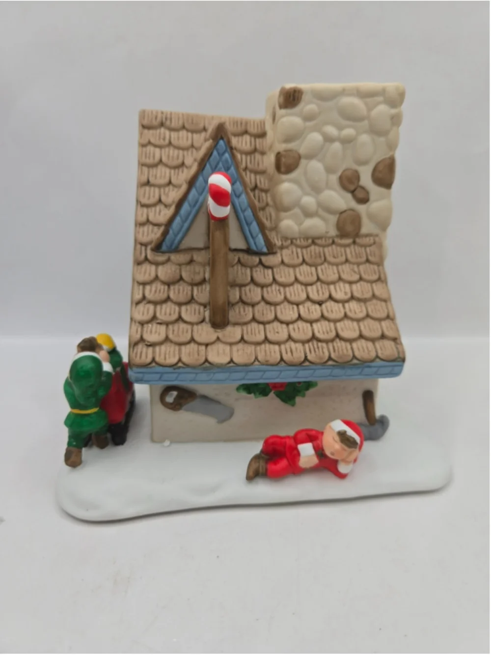 Vintage PartyLite Santas Workshop Tealight House P0269 Christmas Village w/box